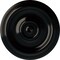 Ekena Millwork Traditional Ceiling Medallion (Fits Canopies up to 2 3/4"), Hand-Painted Black Pearl, 12"OD x 1"P CM12TRBPS - alternate 1